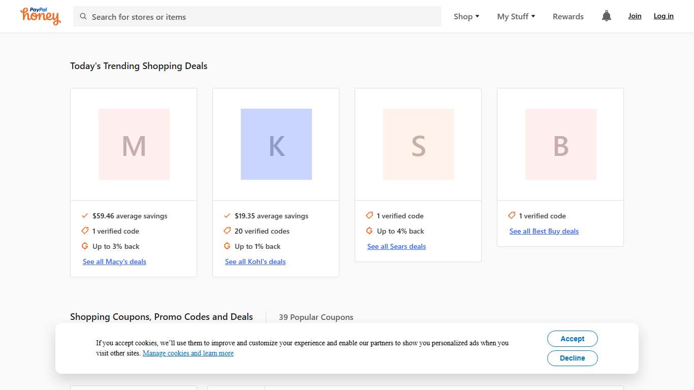 10 Shopping Coupons, Promo Codes - Jan 2026 - Honey